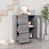 vidaXL Sideboard Grey Sonoma 69,5x34x90 cm Engineered Wood