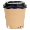 vidaXL Coffee Paper Cups with Lids 120 ml 100 pcs Brown