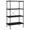vidaXL 4-Tier Shelving Unit Black 80x40x130 cm