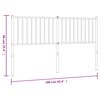 vidaXL Metal Headboard White 160 cm