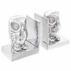 vidaXL Bookends 2 pcs Silver 7 x 9 x 11 cm Aluminium