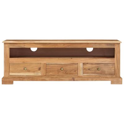 vidaXL TV Cabinet Solid Wood Acacia 110x30x40 cm Brown