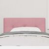 vidaXL Headboard with Headboard Pink 80 cm Faux Leather