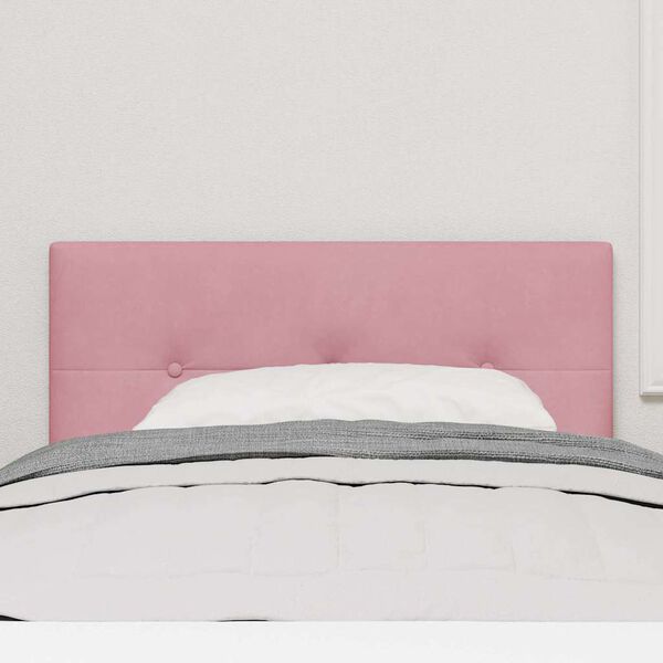 vidaXL Headboard with Headboard Pink 80 cm Faux Leather