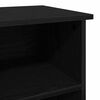vidaXL TV Cabinet Black Oak 99.5 x 35.5 x 48 cm Engineered Wood