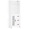 vidaXL Highboard White 69.5x34x180 cm Engineered Wood