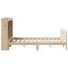 vidaXL Bookcase Bed without Mattress 135x190 cm Double Solid Wood Pine