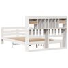 vidaXL Bookcase Bed without Mattress White 140x200 cm Solid Wood Pine