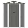 vidaXL Garden Shed Light Grey 192x1021x223 cm Galvanised Steel