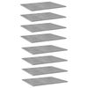 vidaXL Bookshelf Boards 8 pcs Concrete Grey 60x50x1,5 cm Engineered Wood