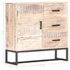 vidaXL Sideboard White 73x30x75 cm Solid Acacia Wood