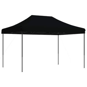 vidaXL Party Tent 279 x 410 x 315 cm Black Oxford Fabric
