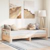 vidaXL Daybed with Trundle and Mattresses 90x190 cm Solid Wood Pine