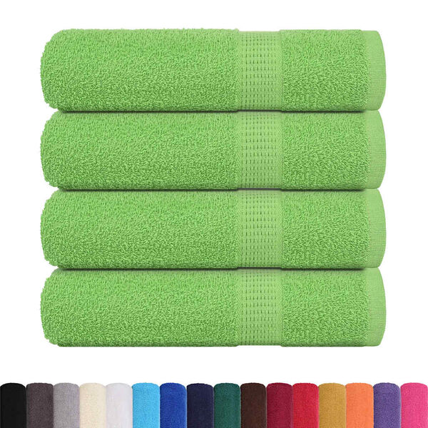 vidaXL Shower Towels "FROGN" 4 pcs Apple Green 70x140 cm 360 gsm
