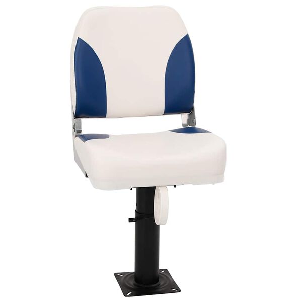 vidaXL Boat Seat with Pedestal Height Adjustable 360&deg; Rotatable