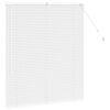 vidaXL Window Blind with Curtains Manual White Aluminium