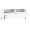 vidaXL TV Cabinet White 100x34.5x44.5 cm Engineered Wood