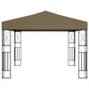 vidaXL Gazebo 3x3 m Taupe Fabric