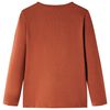 Kids' T-shirt with Long Sleeves Cognac 140