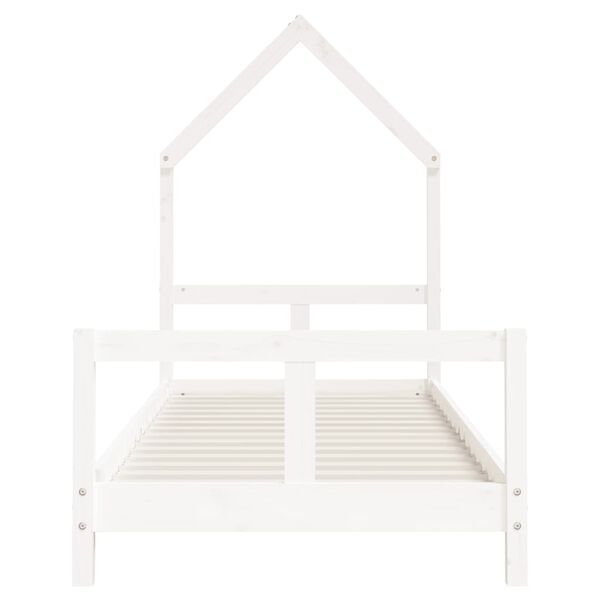 vidaXL Kids Bed Frame White 80x200 cm Solid Wood Pine