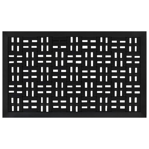 vidaXL Door Mat Rectangular 45x75 cm Rubber