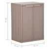 vidaXL Garden Storage Cabinet Brown 65x45x88 cm PP Wood Look