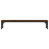 vidaXL Monitor Stand Brown Oak 85x23x15.5 cm Engineered Wood