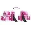 vidaXL Kids'Loft Bed Frame White and Pink 100 x 200 cm Metal