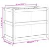 vidaXL Garden Planter 90x50x70 cm Solid Wood Pine