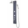 SCH&Uuml;TTE Glass Shower Panel with Single Lever Mixer GLASDUSCHPANEEL Anthracite