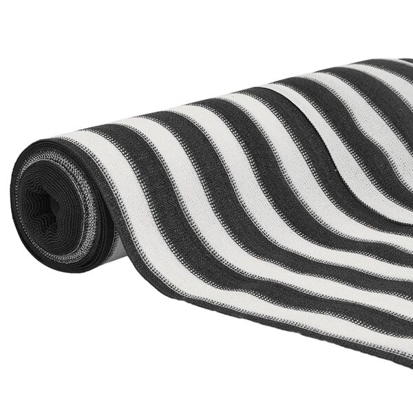 vidaXL Privacy Net Anthracite and White 1x25 m HDPE 75 g/m&sup2;