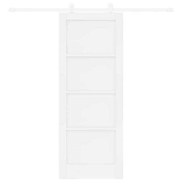 vidaXL Sliding Door ORKDAL White 78 x 202 cm Solid Pine Wood