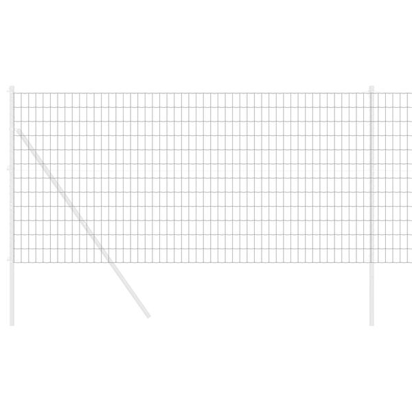 vidaXL Euro Fence Grey 1.2 x 25 m PVC-coated iron