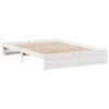 vidaXL Bookcase Bed without Mattress White 140x190cm Solid Wood Pine