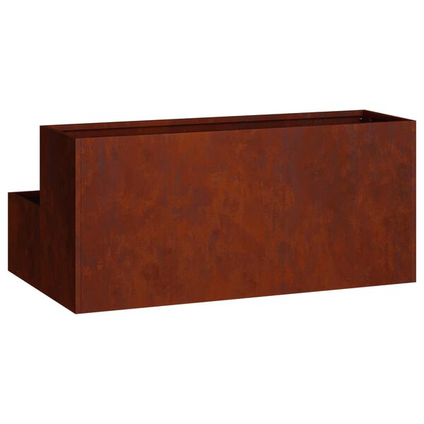 vidaXL Garden Planter Rusty 100 x 60 x 45 cm Weathering Steel