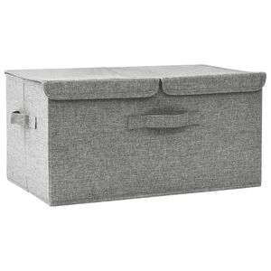 vidaXL Storage boxes Non-woven fabric Grey