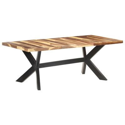 vidaXL Dining Table 200x100x75 cm Solid Wood with Honey Finish