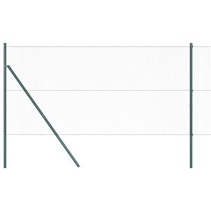 vidaXL Hexagonal Fence Ground Fix 10 x 1 m PVC-Coated Steel Green Mesh
