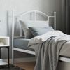 vidaXL Metal Replace Headboard White 90 cm