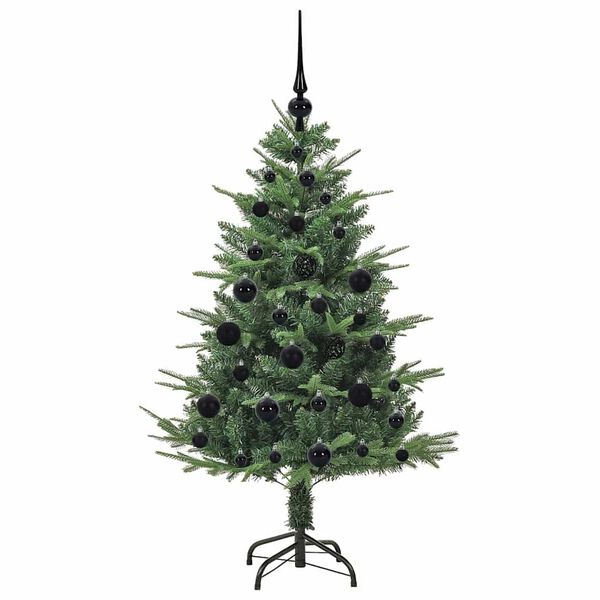 vidaXL Artificial Pre-lit Christmas Tree with Ball Set Green 120 cm