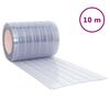 vidaXL Door Curtain Transparent 300 mmx2.6 mm 10 m PVC