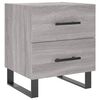 vidaXL Bedside Cabinet Grey Sonoma 40x35x47,5 cm Engineered Wood