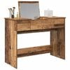 vidaXL Cosmetic Table with Drawer with Mirror Old Wood 100 x 45 x76 cm