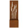 vidaXL Garden Privacy Screen Rusty 50 x 140 cm Weathering steel