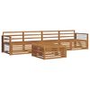 vidaXL Outdoor Sofa Set 5 pcs Natural