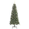 vidaXL Artificial Christmas Tree with 300 LEDs Green 76 x 76 x 180 cm