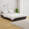vidaXL Bed Frame without Mattress Grey Solid Wood 140x200 cm