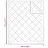 vidaXL Quilts & Duvets White 240 x 200 cm Polyester