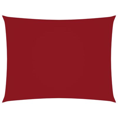 vidaXL Sunshade Sail Oxford Fabric Rectangular 2x2.5 m Red