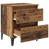 vidaXL Bedside Cabinet 2 pcs Old wood 40 x 35 x 50 cm Engineered wood